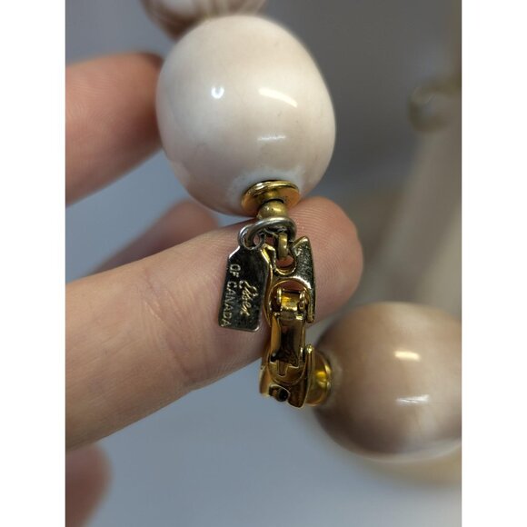 Vintage Essex of Canada large block beaded necklace - Picture 6 of 10